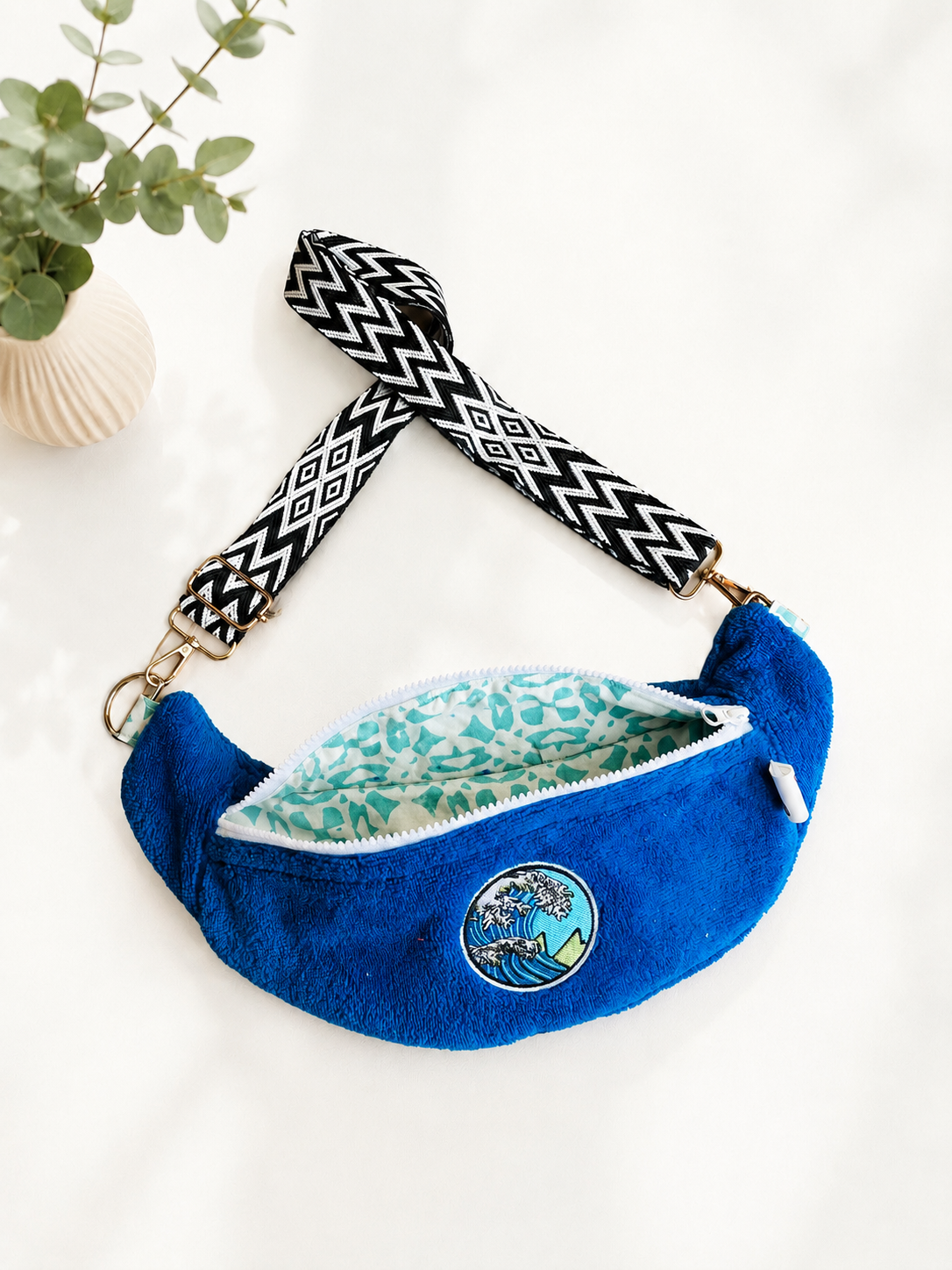 Sac banane éponge waves vagues été summer