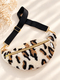 Sac banane sherpa moumoute léopard