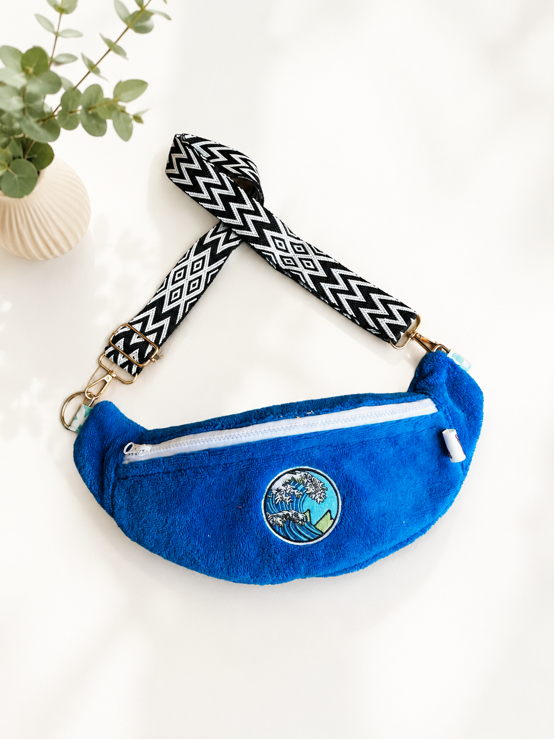 Sac banane éponge waves vagues été summer