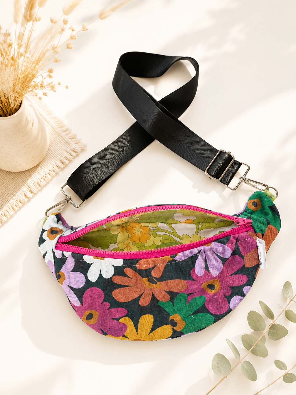 Sac banane flower power !