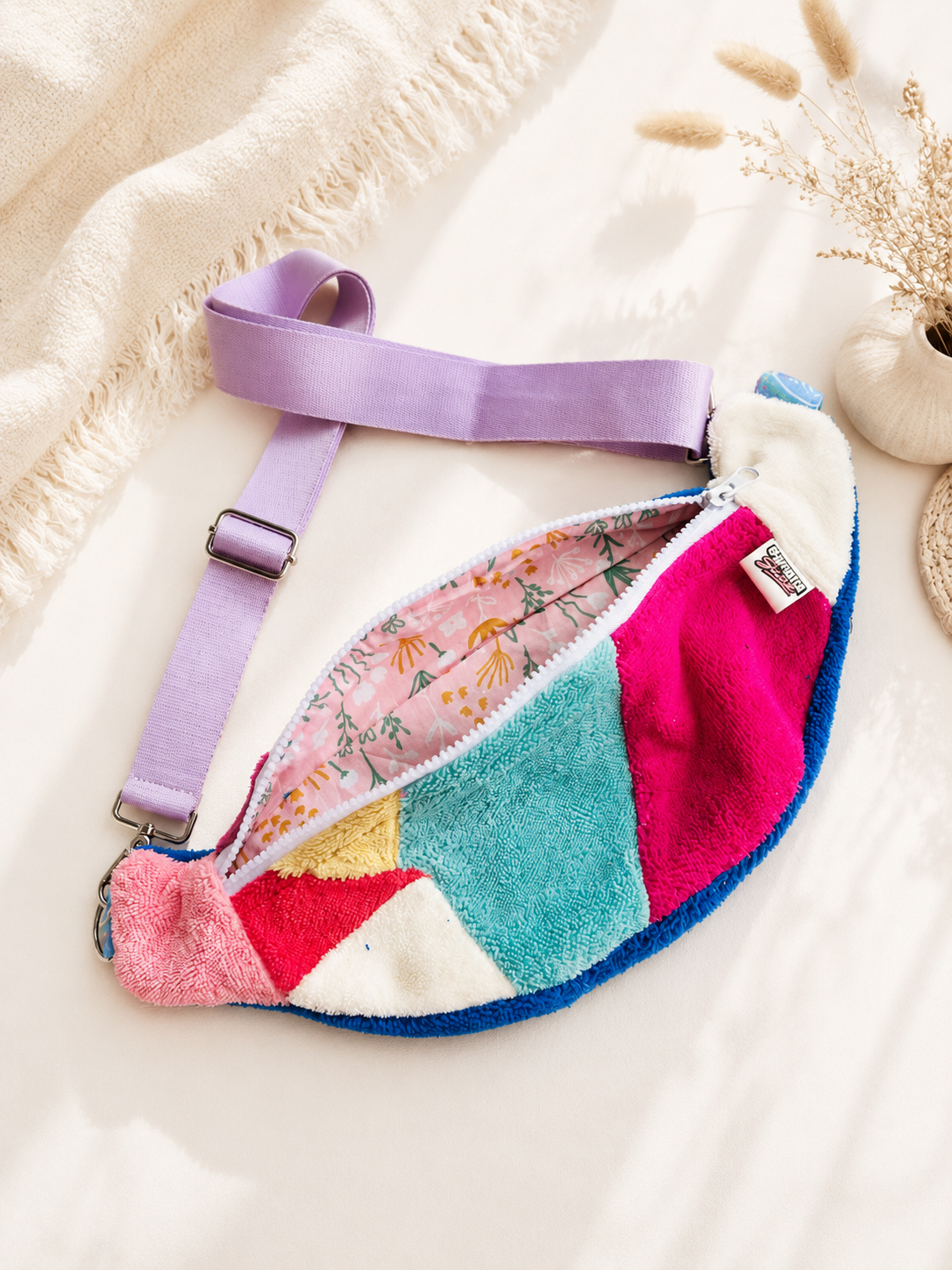 Sac banane éponge patchwork